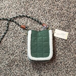 Universal Thread | Women's Green Quilted Bag with Sherpa Trim